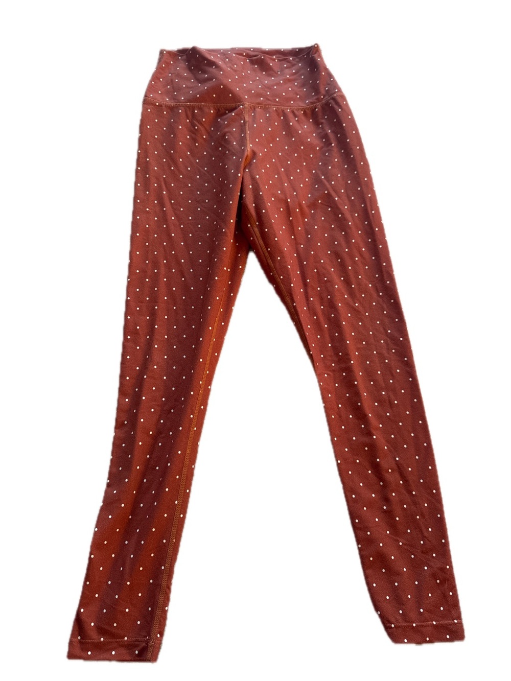 WeWoreWhat Rust Polka Dot High-Rise Leggings 28” Size Medium